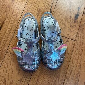 Mini Melissa size 10 rainbow sandals